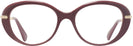 Oval Burgundy Swarovski 2001 Progressive No-Lines View #2