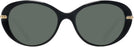 Oval Black Swarovski 2001 Progressive No Line Reading Sunglasses View #2