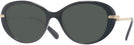 Oval Black Swarovski 2001 Progressive No Line Reading Sunglasses View #1