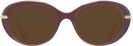 Oval Burgundy Swarovski 2001 Progressive No Line Reading Sunglasses View #2