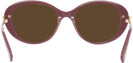 Oval Burgundy Swarovski 2001 Progressive No Line Reading Sunglasses View #4