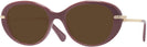 Oval Burgundy Swarovski 2001 Progressive No Line Reading Sunglasses View #1