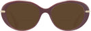 Oval Burgundy Swarovski 2001 Bifocal Reading Sunglasses View #2