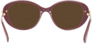 Oval Burgundy Swarovski 2001 Bifocal Reading Sunglasses View #4
