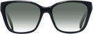 Square Black Swarovski 2008 w/ Gradient Progressive No-Line Reading Sunglasses View #2