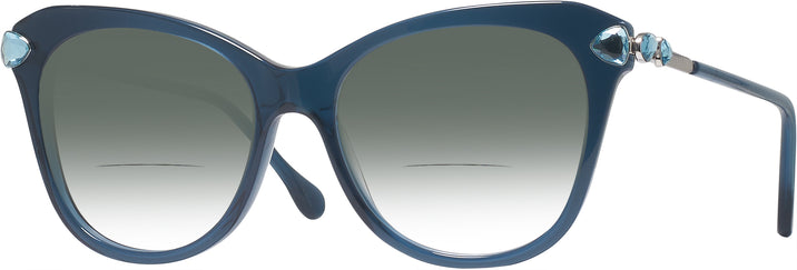 Butterfly Blue Transparent Swarovski 2012 w/ Gradient Bifocal Reading Sunglasses View #1