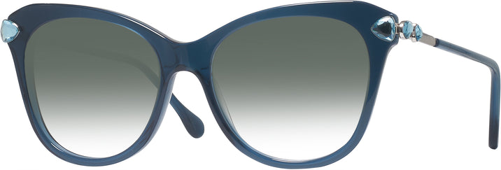 Butterfly Blue Transparent Swarovski 2012 w/ Gradient Progressive No-Line Reading Sunglasses View #1