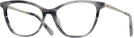 Cat Eye Grey Swarovski 5249H Single Vision Full Frame View #1