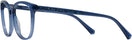 Oversized Shiny Blue Swarovski 5264L Single Vision Full Frame View #3