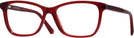 Square Shiny Red Swarovski 5265 Single Vision Full Frame View #1