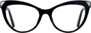 Cat Eye Shiny Black Swarovski 5268 Progressive No-Lines View #2