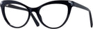 Cat Eye Shiny Black Swarovski 5268 Progressive No-Lines View #1