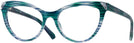 Cat Eye Turquoise Swarovski 5268 Progressive No-Lines View #1