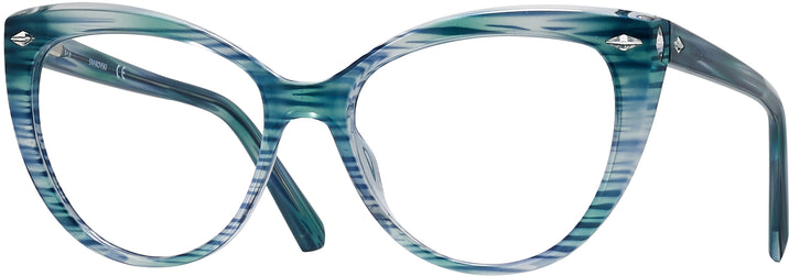 Cat Eye Turquoise Swarovski 5270 Computer Style Progressive View #1