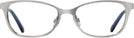 Cat Eye Shiny Palladium Swarovski 5277 Single Vision Full Frame View #2