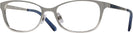 Cat Eye Shiny Palladium Swarovski 5277 Single Vision Full Frame View #1