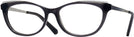 Cat Eye Grey Swarovski 5280 Single Vision Full Frame View #1