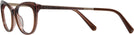Cat Eye Dark Brown Swarovski 5280 Single Vision Full Frame View #3