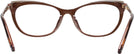 Cat Eye Dark Brown Swarovski 5280 Computer Style Progressive View #4