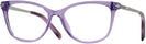 Square Shiny Violet Swarovski 5284 Single Vision Full Frame View #1