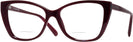 Cat Eye Burgundy Swarovski 5290 Bifocal View #1