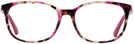 Square Pink Havana Swarovski 5300 Single Vision Full Frame View #2