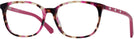 Square Pink Havana Swarovski 5300 Single Vision Full Frame View #1