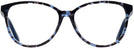 Oversized,Round,Wayfarer Blue Havana Swarovski 5301 Progressive No-Lines View #2