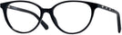 Oval Shiny Black Swarovski 5302 Progressive No-Lines View #1