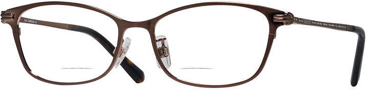 Rectangle Bronze Swarovski 5318F Bifocal View #1