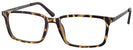 Rectangle Matte Tortoise Twenty Twenty Single Vision Full Frame View #1