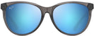 Cat Eye Transparent Grey/Blue Hawaii Lens Maui Jim Glory Glory 833 View #2