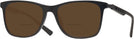 Square Brown Lamborghini 309S Bifocal Reading Sunglasses View #1