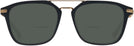 Square Matte Black/gold Lamborghini 905S Bifocal Reading Sunglasses View #2