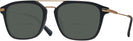 Square Matte Black/gold Lamborghini 905S Bifocal Reading Sunglasses View #1