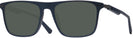 Square Navy Lamborghini 911S Progressive No Line Reading Sunglasses View #1