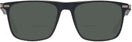 Square Matte Black Lamborghini 911S Bifocal Reading Sunglasses View #2
