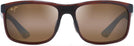 Rectangle Translucent Rootbeer/HCL Maui Jim Huelo 449 View #2