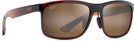 Rectangle Translucent Rootbeer/HCL Maui Jim Huelo 449 View #1
