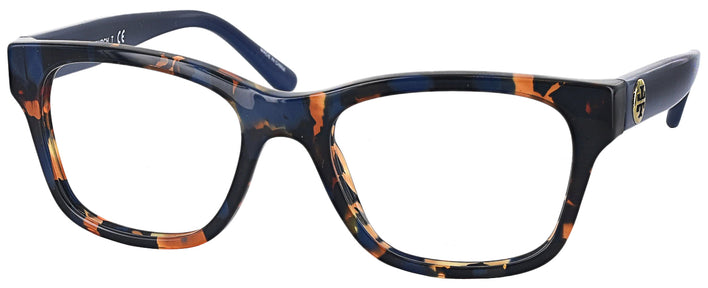 Square Blue Amber Tort. Tory Burch 2098 Computer Style Progressive View #1