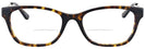 Square Dark Tortoise Tory Burch 2063L Bifocal View #2