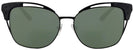 Square Matte Black Tory Burch 6049 Progressive No Line Reading Sunglasses View #2
