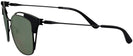 Square Matte Black Tory Burch 6049 Progressive No Line Reading Sunglasses View #3