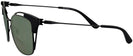 Square Matte Black Tory Burch 6049 Bifocal Reading Sunglasses View #3