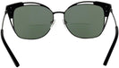 Square Matte Black Tory Burch 6049 Bifocal Reading Sunglasses View #4