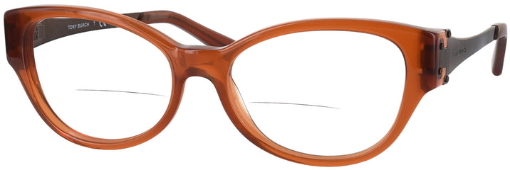 Cat Eye Milky Amber Tory Burch 2077 Bifocal View #1