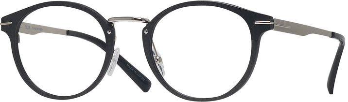 Round Matte Black Tumi 025 Single Vision Full Frame View #1