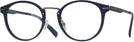 Round Matte Navy Tumi 025 Single Vision Full Frame View #1