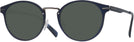 Round Matte Navy Tumi 025 Progressive No Line Reading Sunglasses View #1