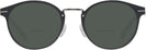 Round Matte Black Tumi 025 Bifocal Reading Sunglasses View #2